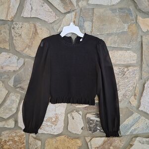 Aritzia Wilfred Black Top Size M